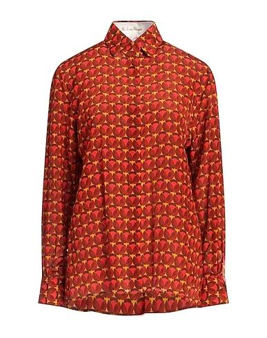 Ocher Crêpe Patterned shirts & blouses