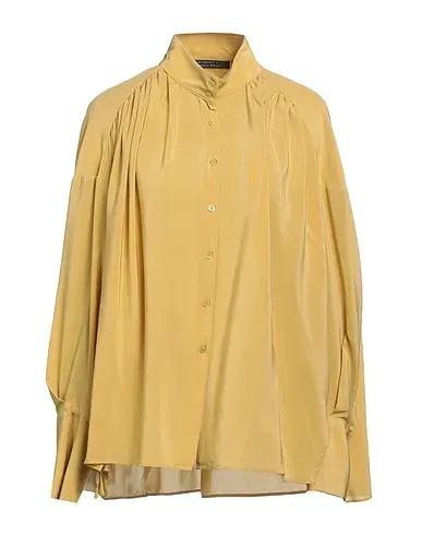 Ocher Crêpe Solid color shirts & blouses