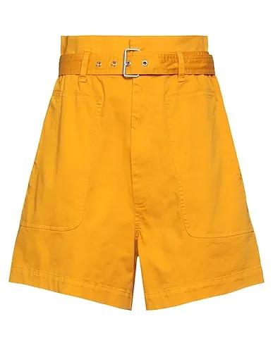 Ocher Gabardine Shorts & Bermuda