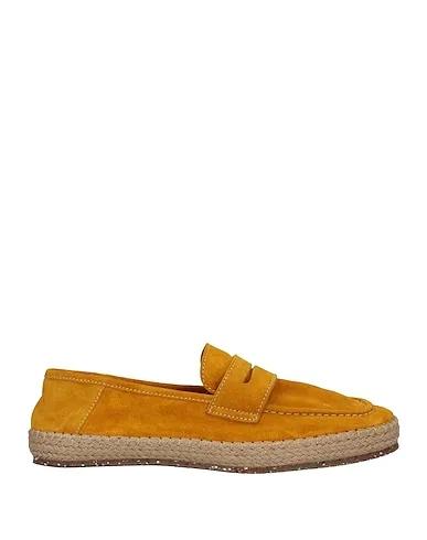 Ocher Leather Espadrilles