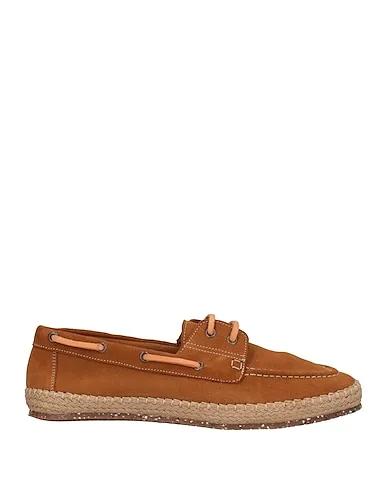 Ocher Leather Espadrilles