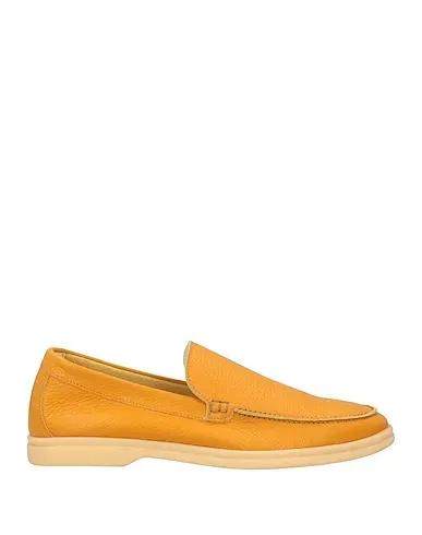 Ocher Leather Loafers