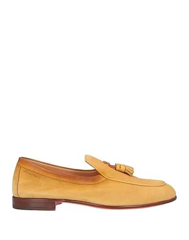 Ocher Leather Loafers