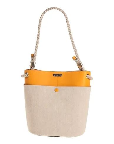 Ocher Leather Shoulder bag