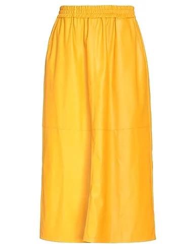 Ocher Midi skirt