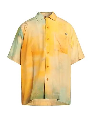 Ocher Satin Patterned shirt