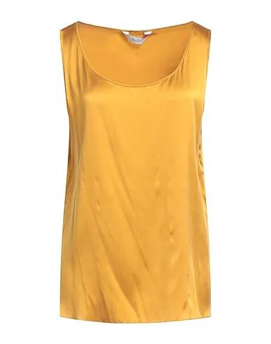 Ocher Satin Top