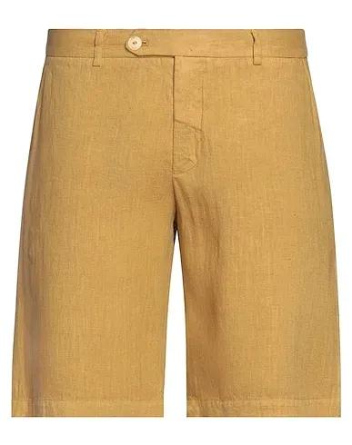 Ocher Silk shantung Shorts & Bermuda