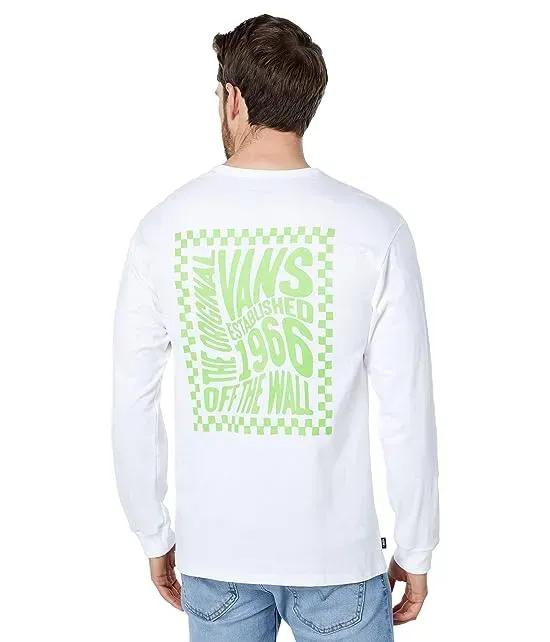 Off The Wall Classic Wavy Check Long Sleeve Tee