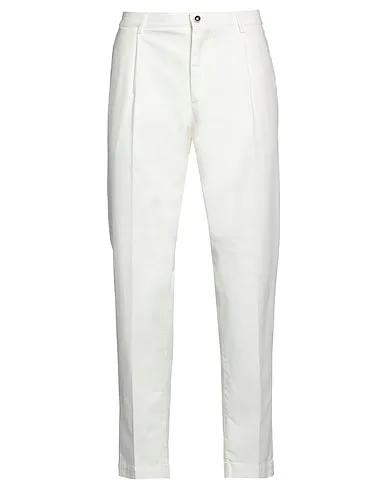 Off white Cotton twill Casual pants