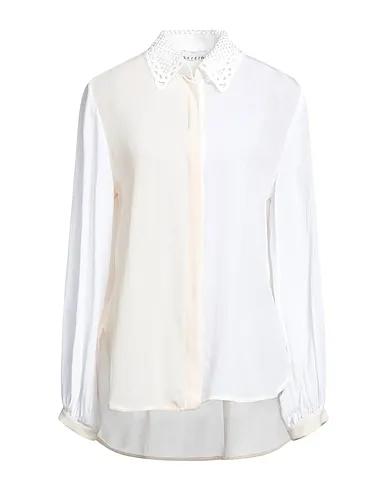 Off white Crêpe Lace shirts & blouses