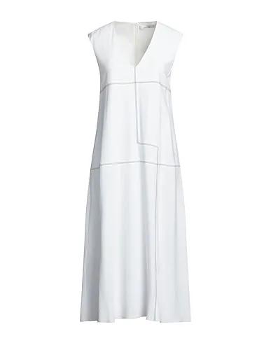Off white Crêpe Midi dress