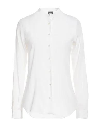 Off white Crêpe Solid color shirts & blouses