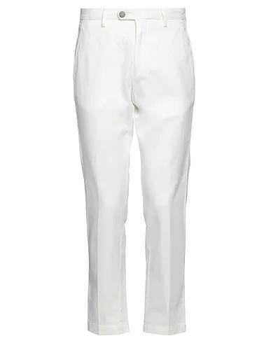 Off white Gabardine Casual pants