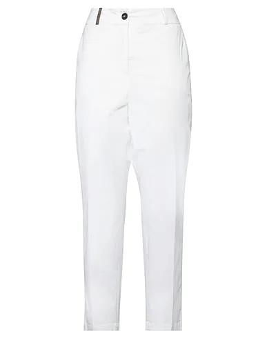 Off white Gabardine Casual pants