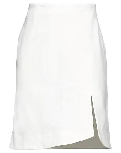 Off white Gabardine Mini skirt