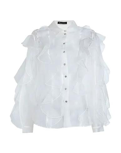 Off white Organza Silk shirts & blouses