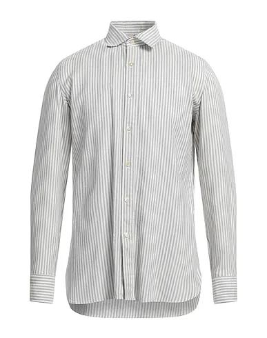 Off white Plain weave Patterned shirt