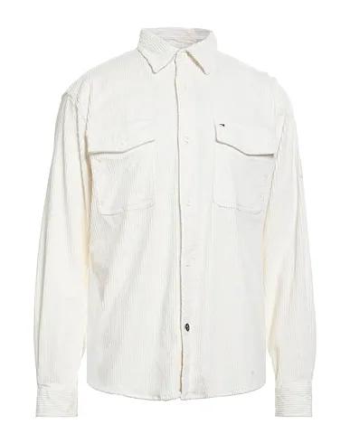 Off white Velvet Solid color shirt
