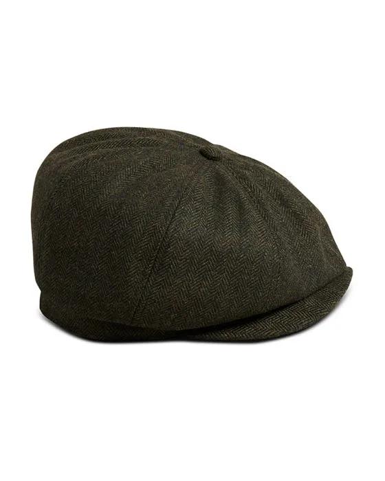 Olliii Felt Herringbone Baker Boy Hat