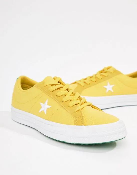 One Star Sneakers In Yellow