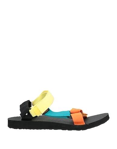 Orange Canvas Sandals