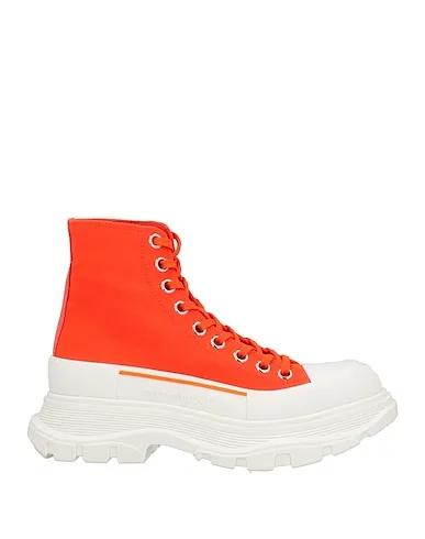 Orange Canvas Sneakers