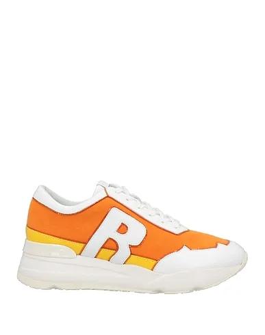 Orange Canvas Sneakers