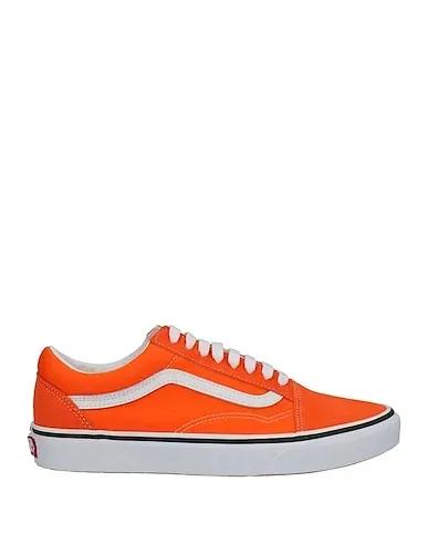 Orange Canvas Sneakers