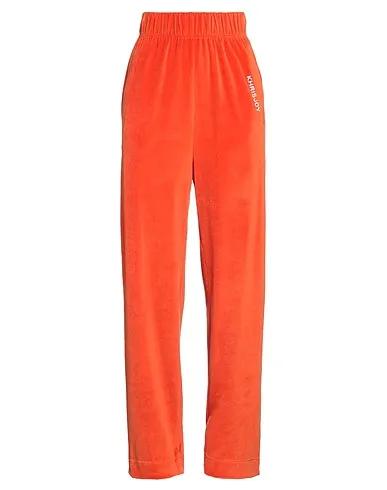 Orange Chenille Casual pants