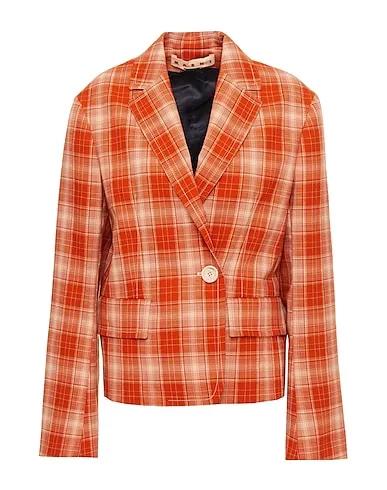 Orange Cool wool Blazer