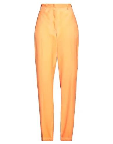 Orange Cool wool Casual pants