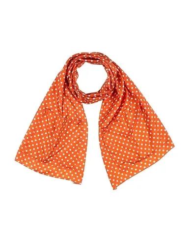Orange Cotton twill Scarves and foulards