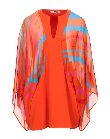 Orange Crêpe Blouse