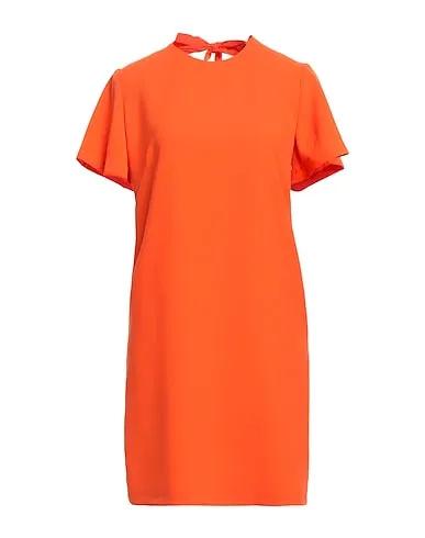 Orange Crêpe Short dress