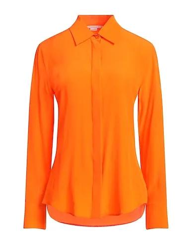 Orange Crêpe Silk shirts & blouses