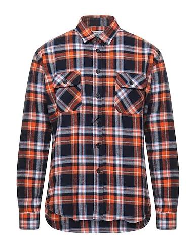 Orange Flannel Checked shirt