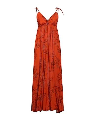 Orange Gauze Long dress