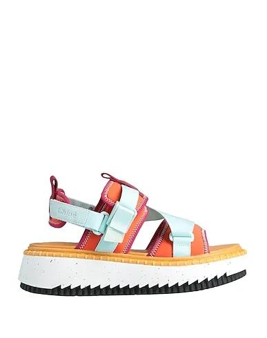 Orange Grosgrain Sandals