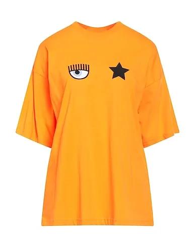 Orange Jersey Oversize-T-Shirt