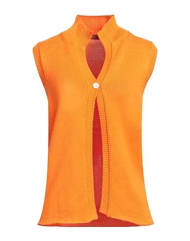 Orange Knitted Cardigan