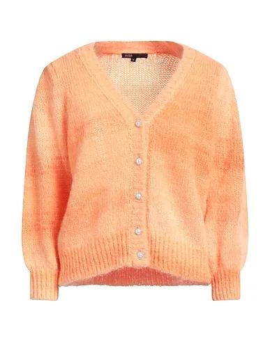 Orange Knitted Cardigan