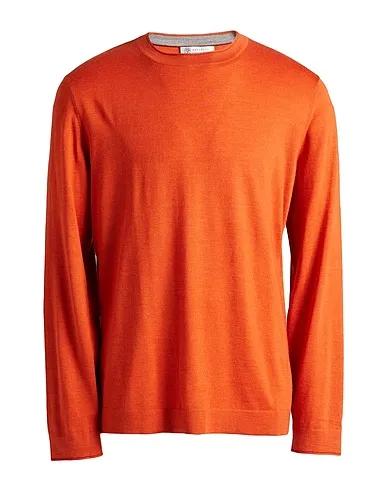 Orange Knitted Cashmere blend