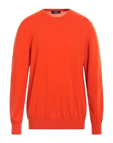 Orange Knitted Cashmere blend