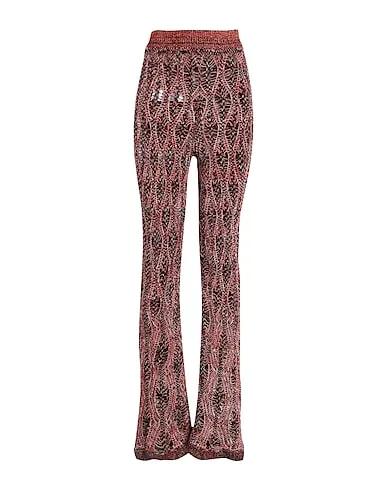 Orange Knitted Casual pants