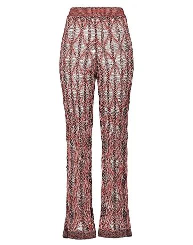 Orange Knitted Casual pants