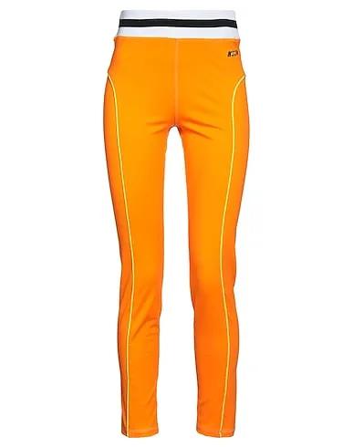 Orange Knitted Leggings