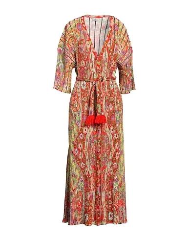 Orange Knitted Long dress