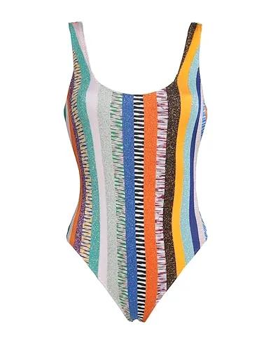 Orange Knitted One-piece swimsuits