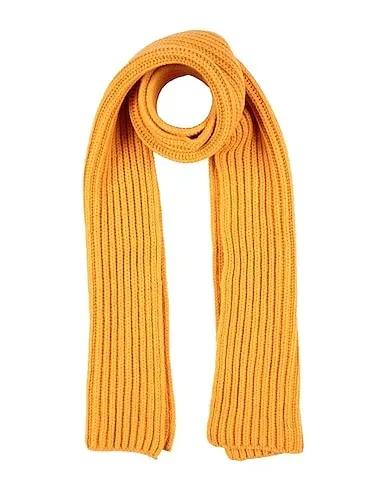 Orange Knitted Scarves and foulards